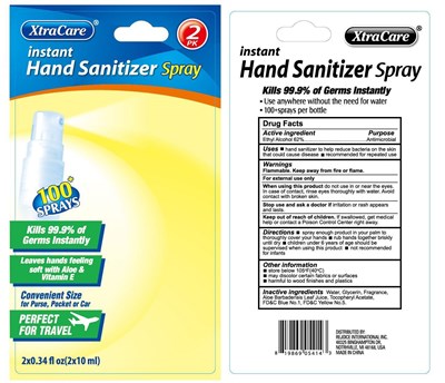 hand sanitizer spray 10ml 2PK.jpg package label - hand sanitizer spray 10ml 2PK